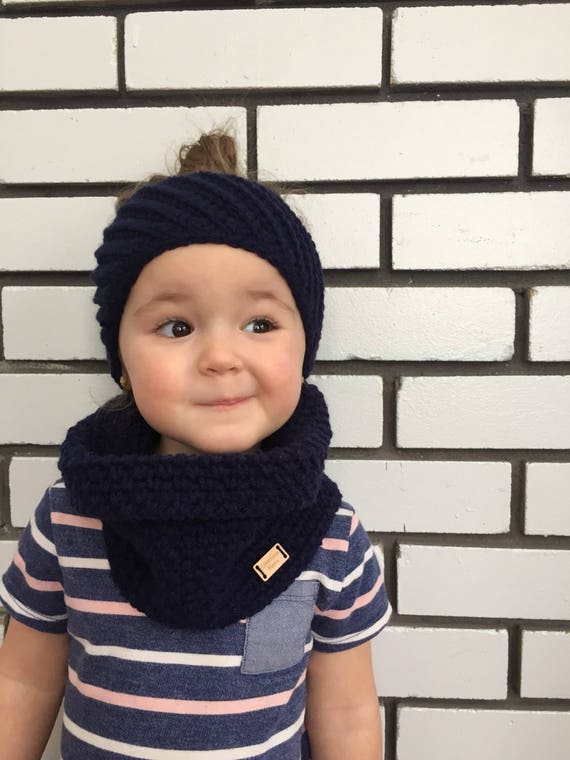 Duo Bandeau Oblique Et Cache Cou Pour Bebe Et Enfant Crochete Etsy