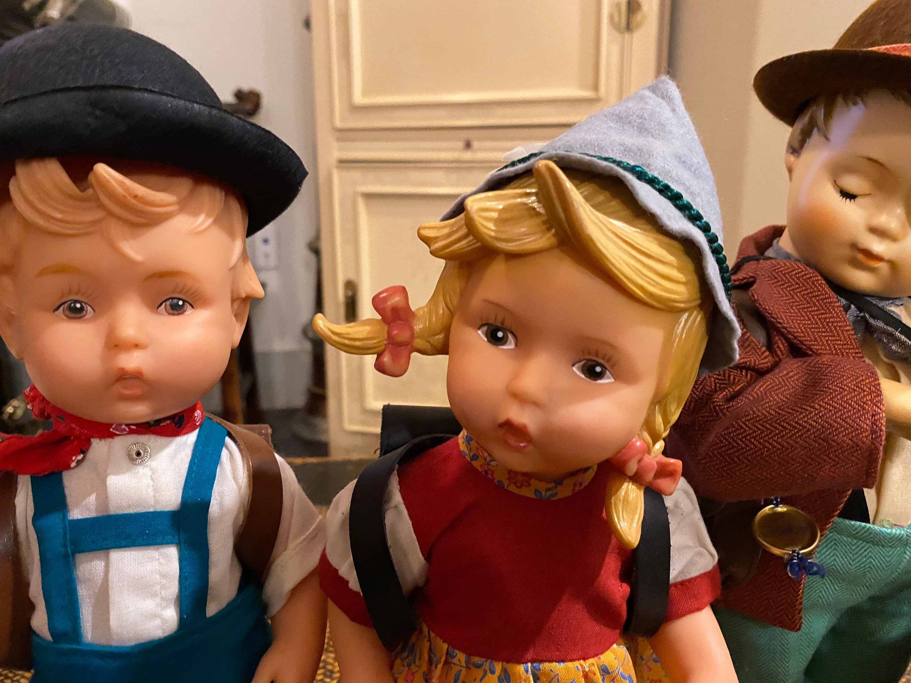 Set of 4 Hummel dolls 2 vinyl 2 porcelain Etsy