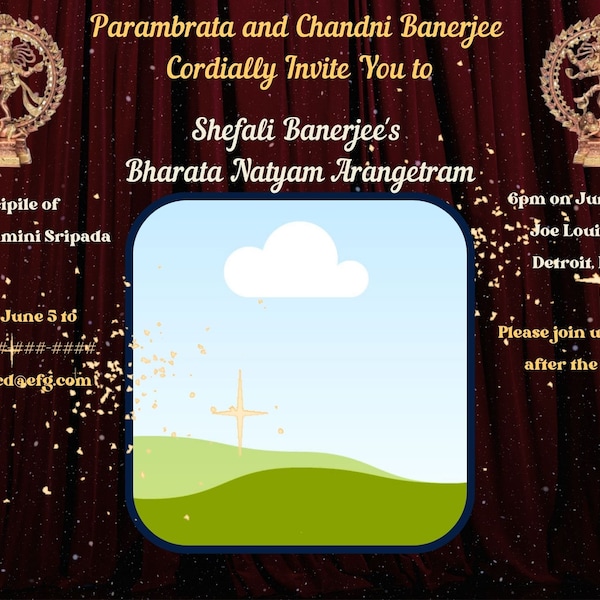 Arangetram Invitation Templates Etsy Arangetram Invitation Templates Etsy