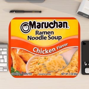 Ramen Mousepad, Mousepad & Coaster Set, Gaga Gift, Ramen Lover Gift, Food Mousepad, Desk Accessories, Home Decor, Gaming Mousepad