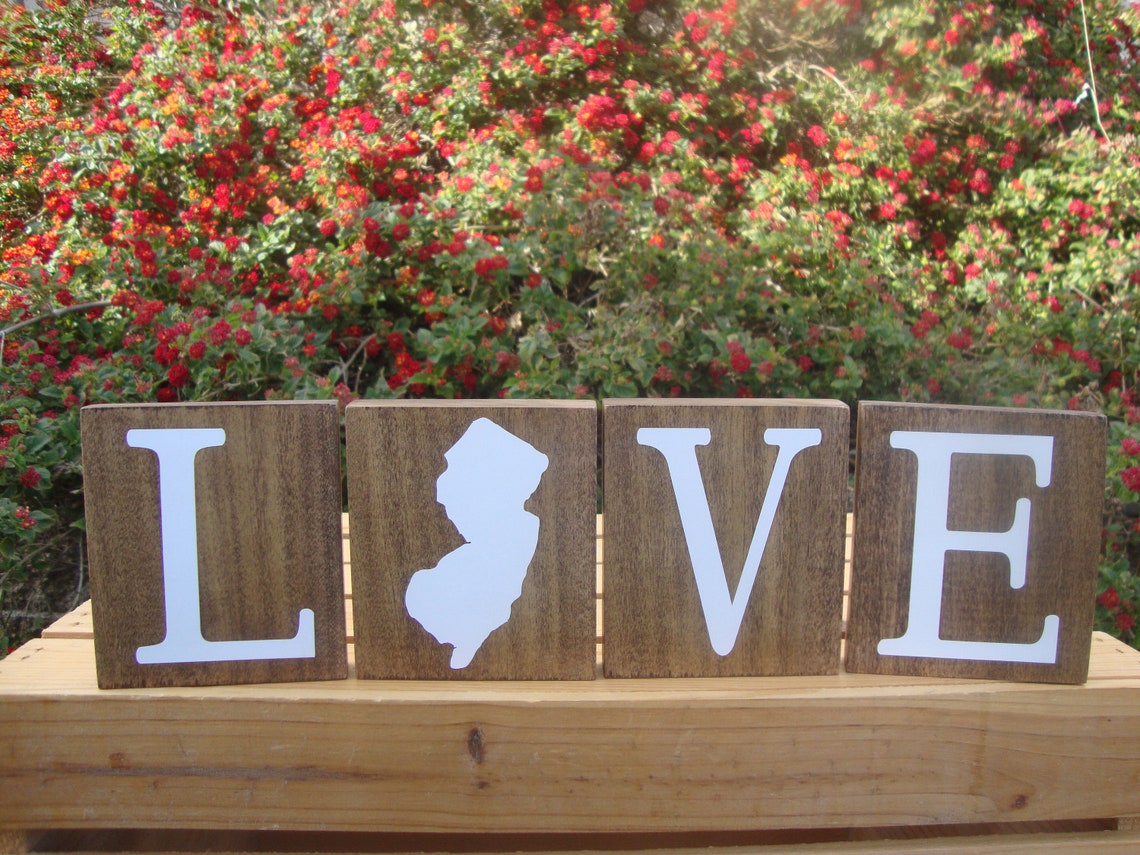 New Jersey Blocks. Home Blocks. New Jersey Decor. Home State Etsy