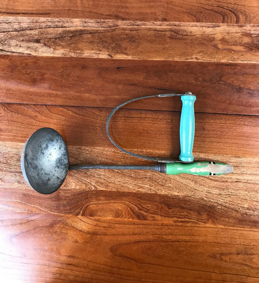 Collection of 2 Vintage Green Handled Kitchen Utensils Etsy