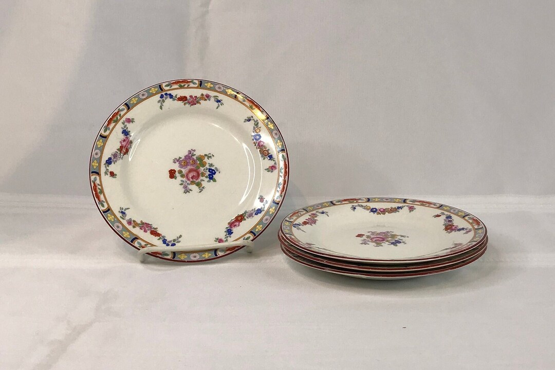 Set of 4 Vintage J & G Meakin green Stamp Richmond Bread Etsy