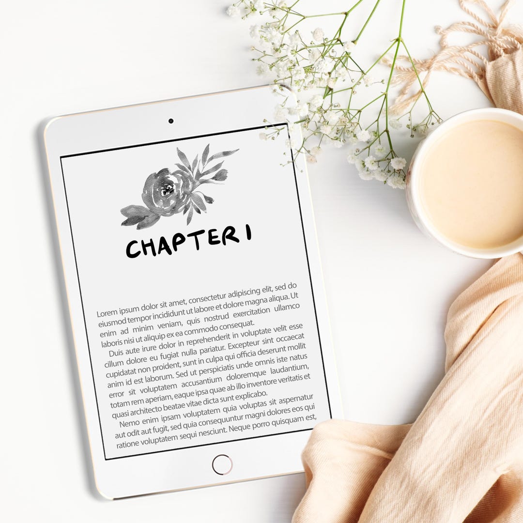 Chapter Header Art Roses Romantasy Watercolor Roses Chapter Headings Header Hand Painted (NOT AI ...