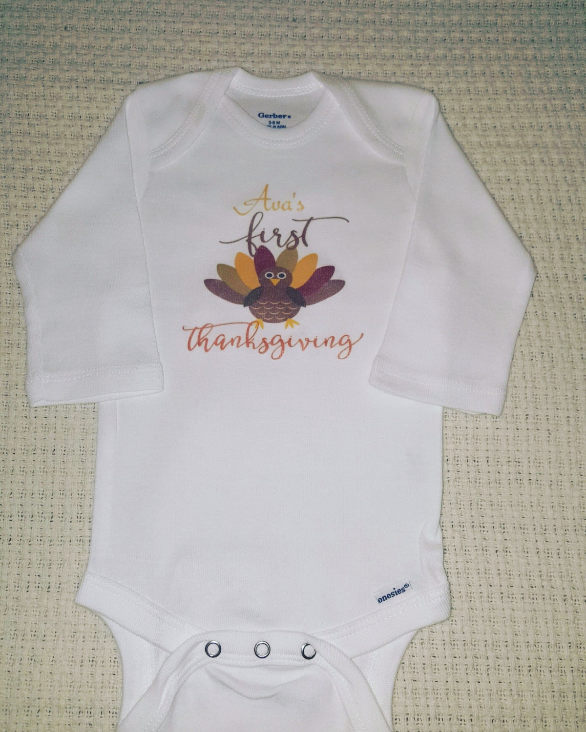 1st thanksgiving onesie