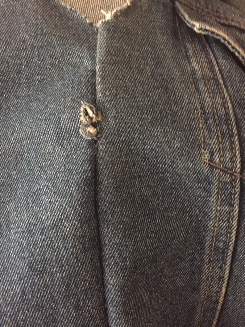 90s grunge punk Jean vest