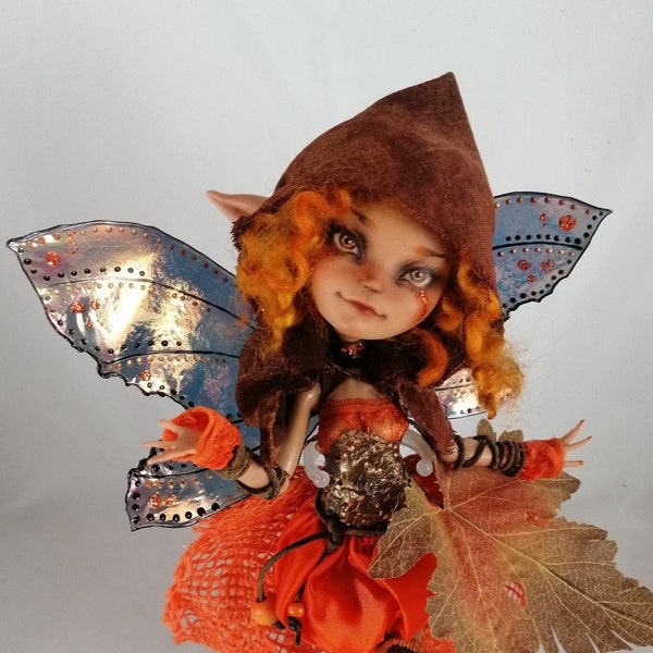 Ever After High Repaint custom OOAK doll, Paulette Pumpkin Patch, the pumpkin fairy