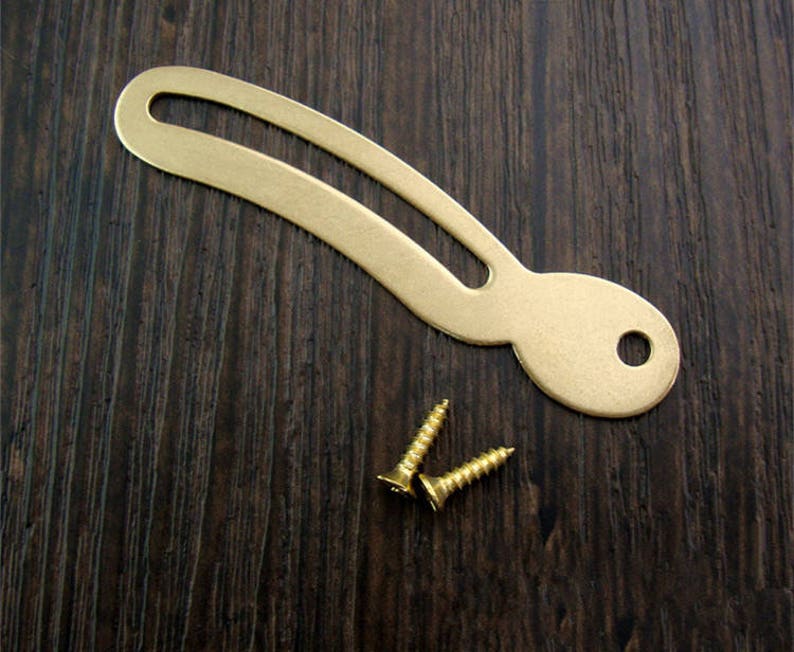 brass made: 10 pcs 67MMx14MM Jewelry Box hinges Small Hinge Brass Hinge Box Hinges brass hinges with Screws image 4