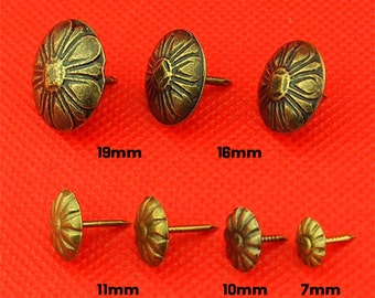 8 size (7mm-23mm) Bronze Color Push Pins,Upholstery Tacks/Nails,Sofa nail,Leather Tacks,decorative thumbtacks,furniture tacks,Thumb tacks