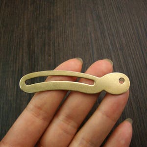 brass made: 10 pcs 67MMx14MM Jewelry Box hinges Small Hinge Brass Hinge Box Hinges brass hinges with Screws image 2