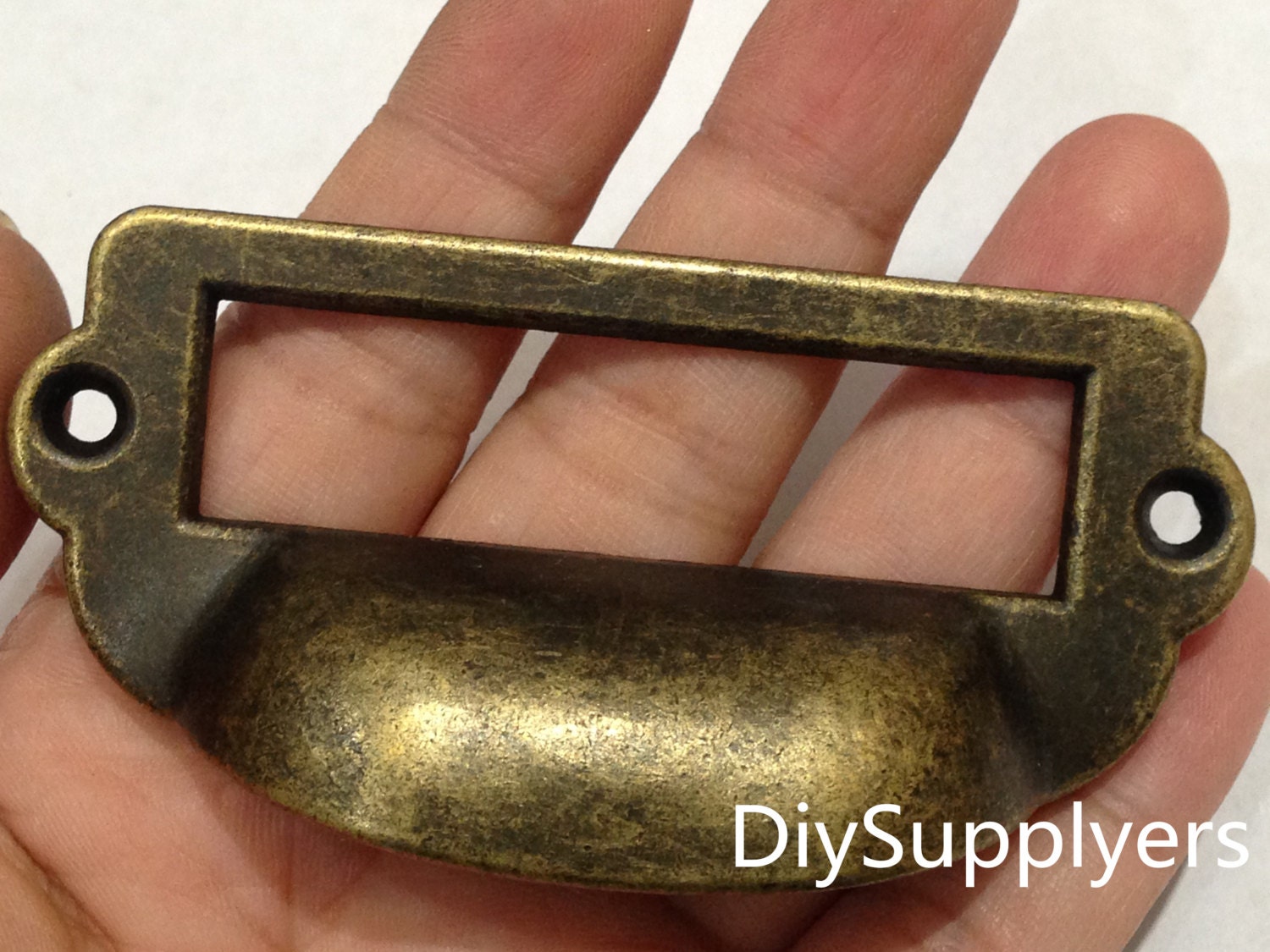 2 Pcs 82MMX36MM Vintage Card Label Pulls/ Tag Card Holder Etsy Sweden