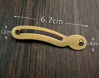 brass made: 10 pcs 67MMx14MM Jewelry Box hinges Small Hinge Brass Hinge  Box Hinges brass hinges with Screws