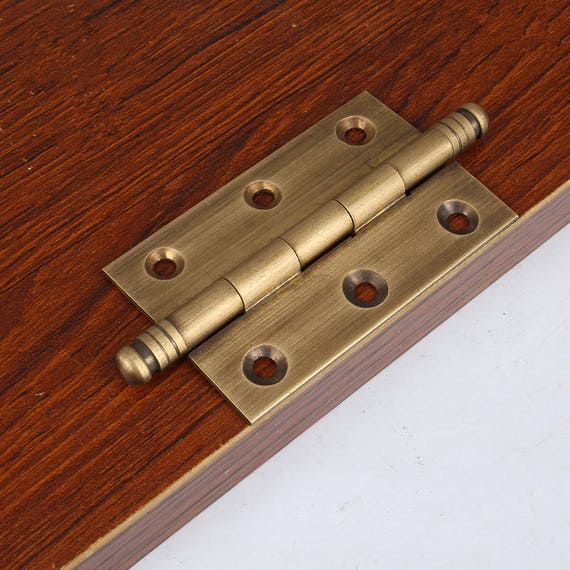 Pair Of Brass Hingesbox Hingescabinet Hingessmall Etsy