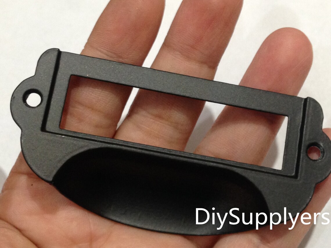 2 Pcs 82MMX36MM Vintage Card Label Pulls/ Tag Card Holder Etsy Sweden