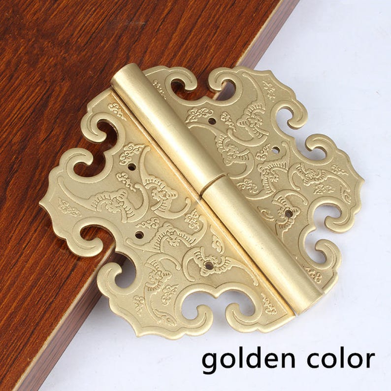 1 Pcs Brass Door Hingesfurniture Hingeschinese Etsy