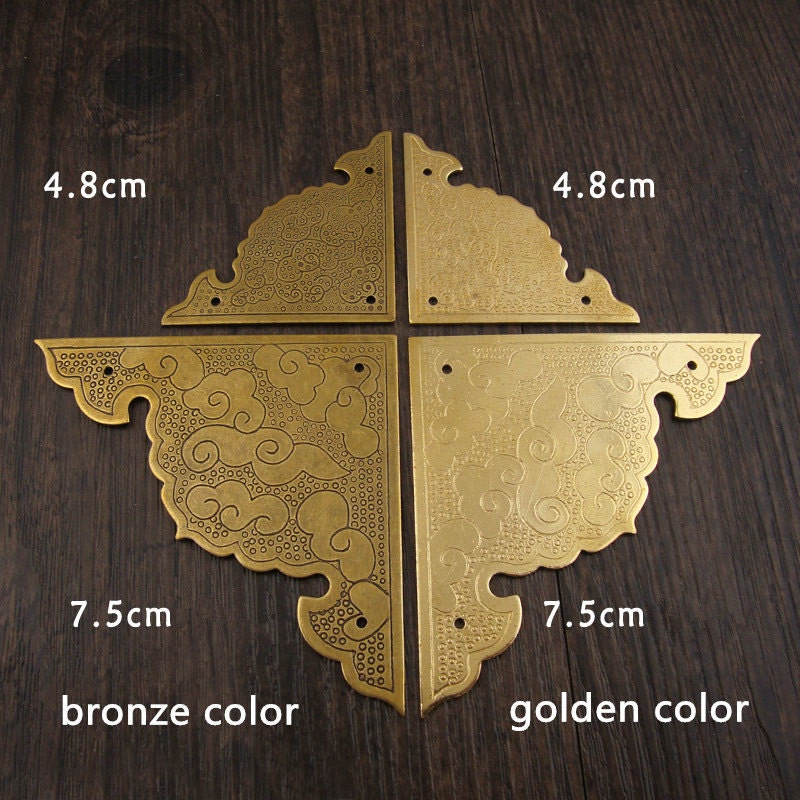 Pair of brass cornertable cornerdesk cornerbrass Etsy