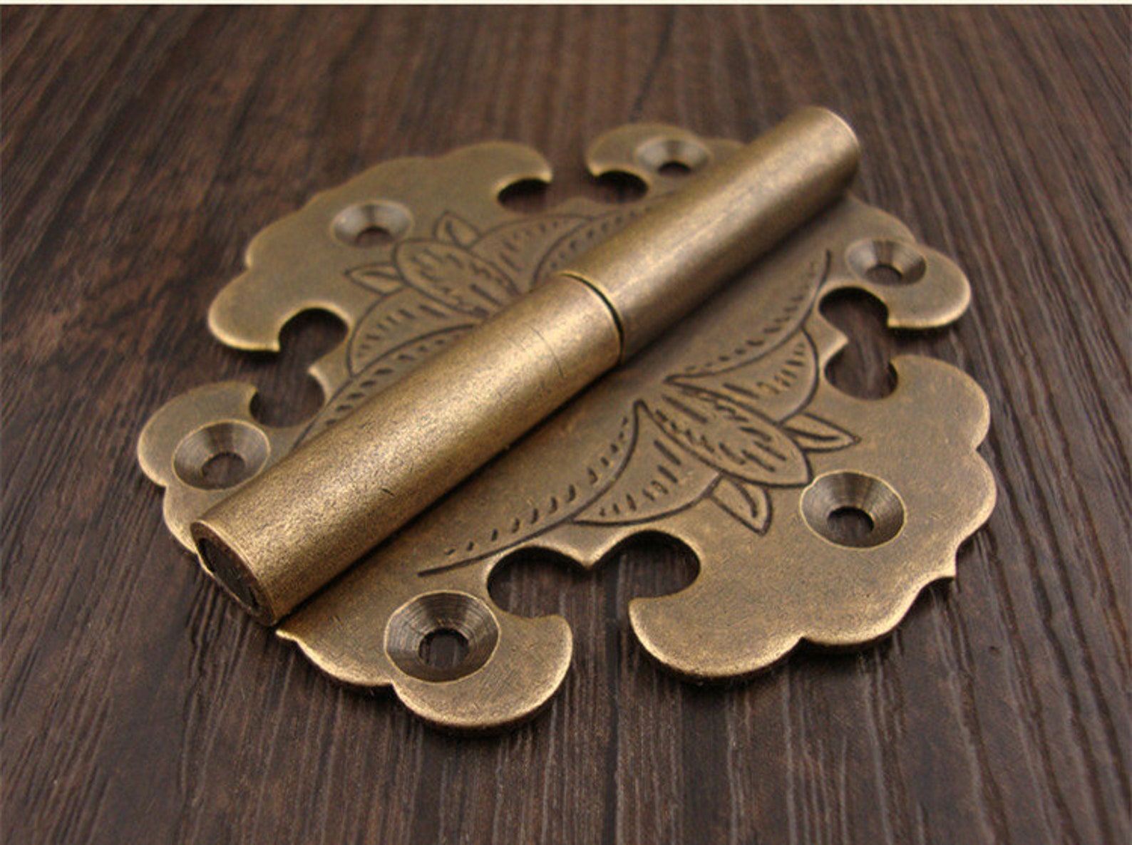 Brass made 2 pcs 65MMx65MM Jewelry Box hinges Brass Hinge Etsy