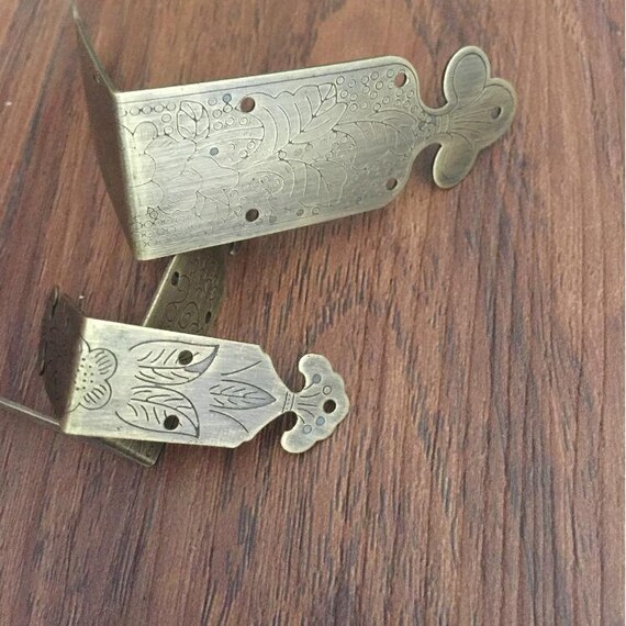 4 Pcs Brass Corner Bracketdecorative Cornerscorner Image 0
