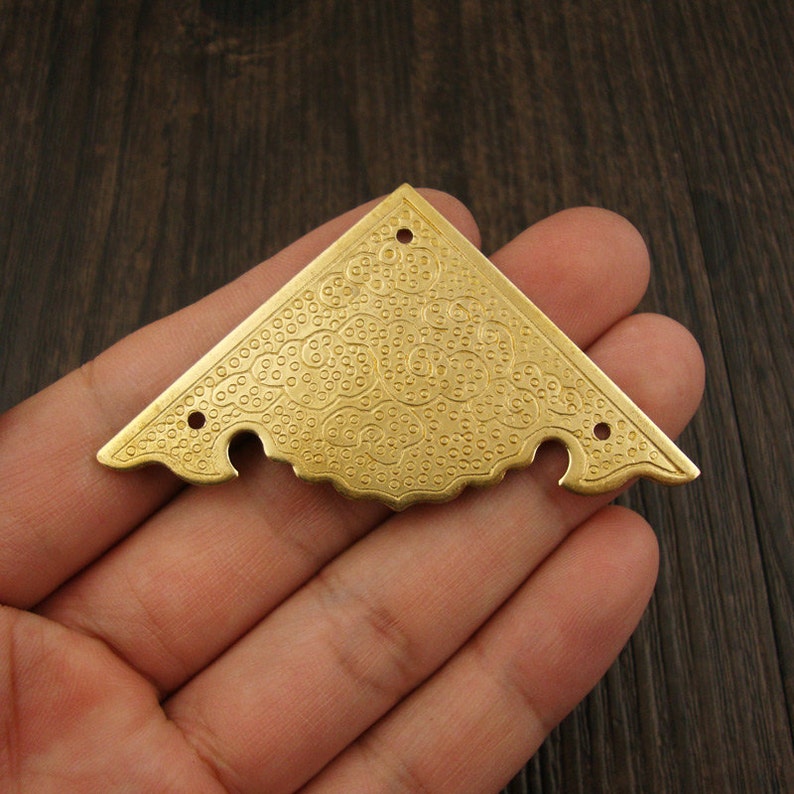 Pair of Brass Cornertable Cornerdesk Cornerbrass Etsy