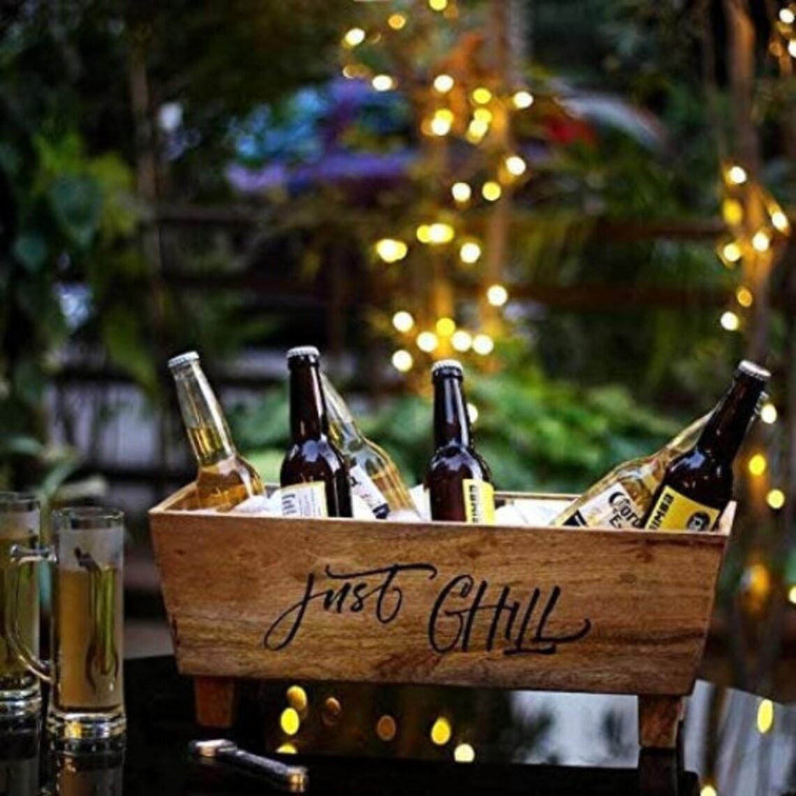 Authentic Wooden Large Bar Organizer Bottle & Barware Stand Etsy