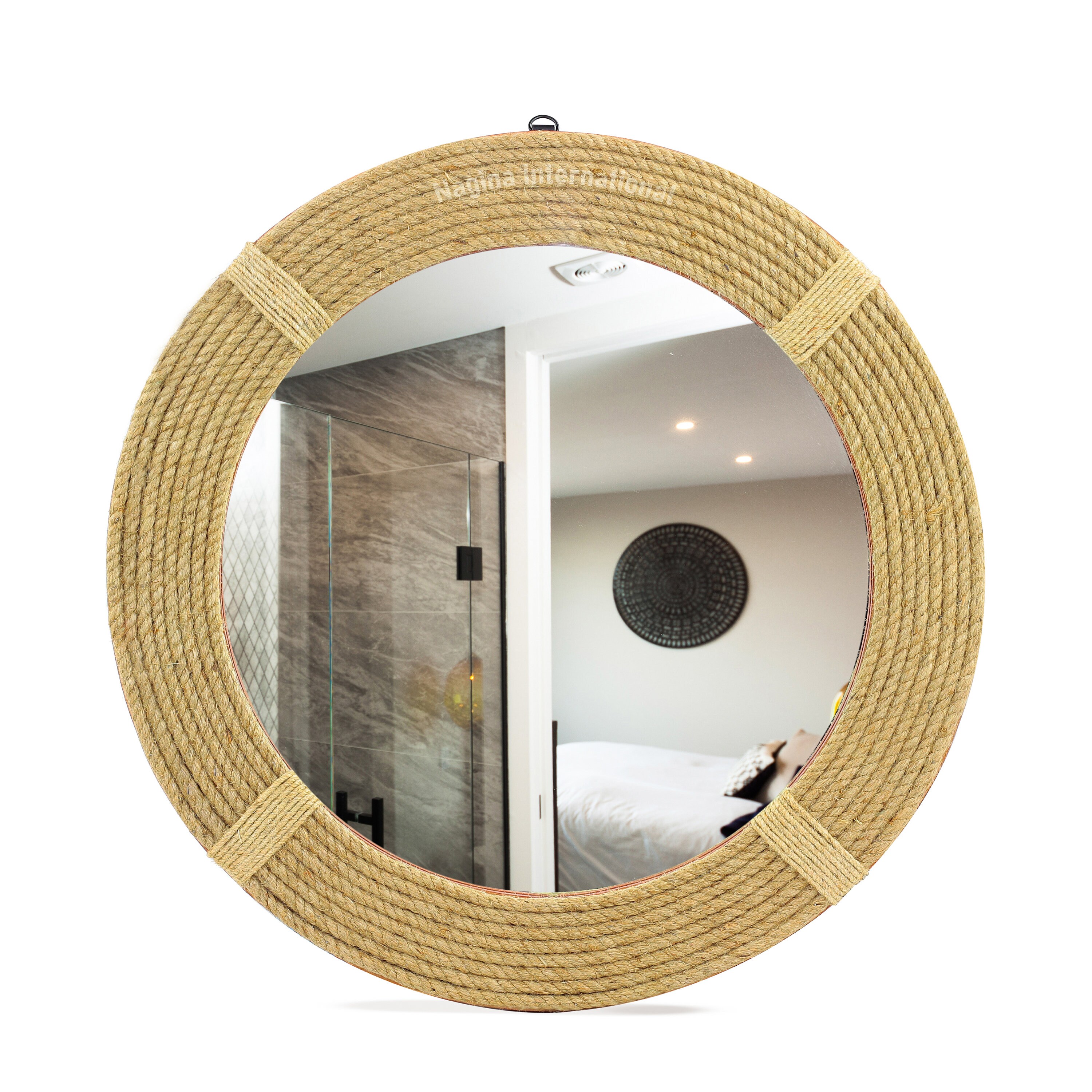 Twisted Rope Round Decorative Mirrors Rope Accentuated Etsy
