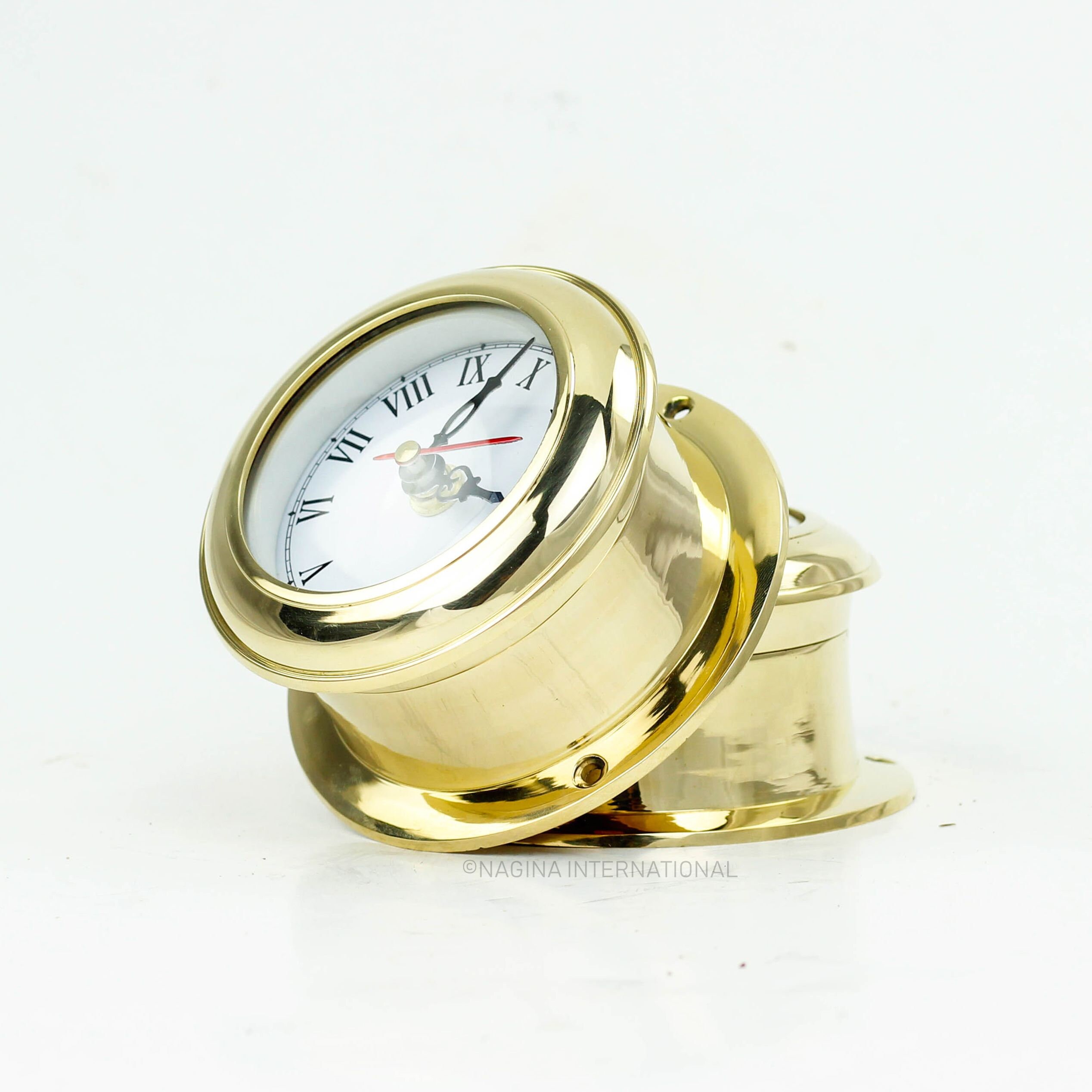 Prime Decor Solid Brass Ships Clock Maritime Gimbals Etsy