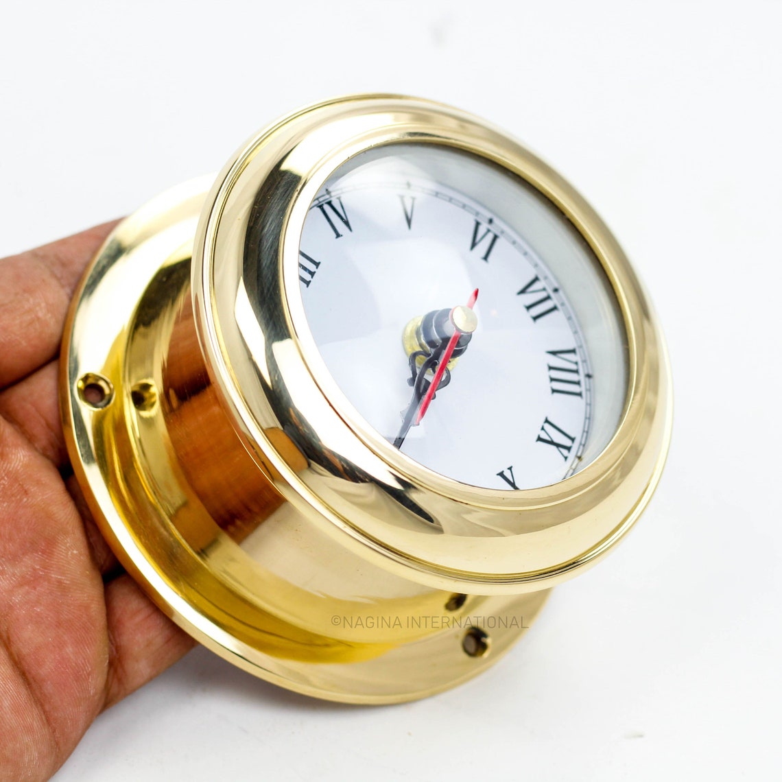 Prime Decor Solid Brass Ships Clock Maritime Gimbals Etsy