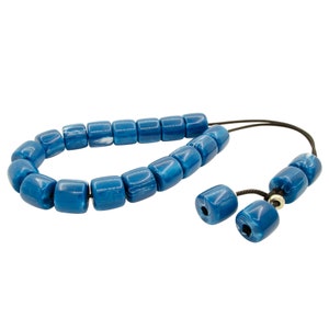 Blue Greek Komboloi Quality Acrylic Worry Beads Anti Stress Relieve Beads Anxiety Beads