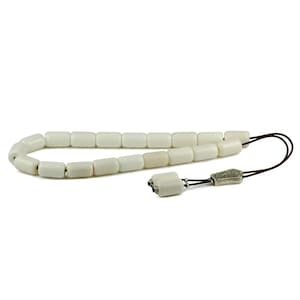 White Camel Bone Greek Komboloi Worry Beads Stress Relieve Beads