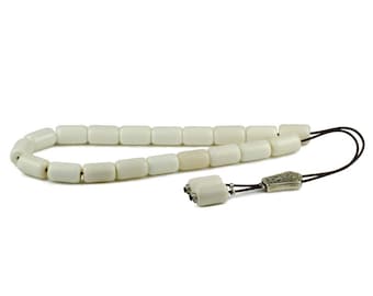 White Camel Bone Greek Komboloi Worry Beads Stress Relieve Beads