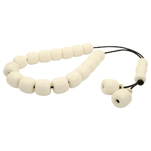 White Greek Komboloi Quality Acrylic Worry Beads Anti Stress Relieve Beads Anxiety Beads
