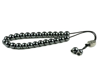 Hematites Gemstone Greek Worry Beads Komboloi Anti Estrés