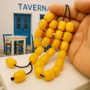 Orange Worry Beads Greek Komboloi Quality Acrylic Anti Stress Relieve Beads Anxiety Beads