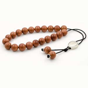 Goldstone griechischen Sorgen Perlen Komboloi