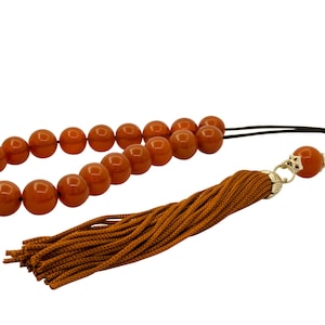 Carnelian Gemstone Worry Beads Greek Komboloi Prayer Beads