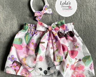 Koala skirt cotton drill