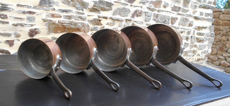 Havard Copper Pans Series of 5 4983g 1.4mm Copper Pans Amazing set of 5 Vintage Havard 2MM