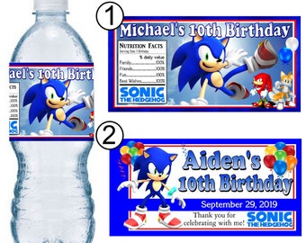 Sonic Party Supplies Etsy