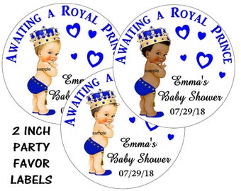 royal prince baby shower favors