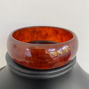 Antique Art Deco Tortoiseshell Marbled Colour Bakelite Bangle, Antique Stacking Bracelet