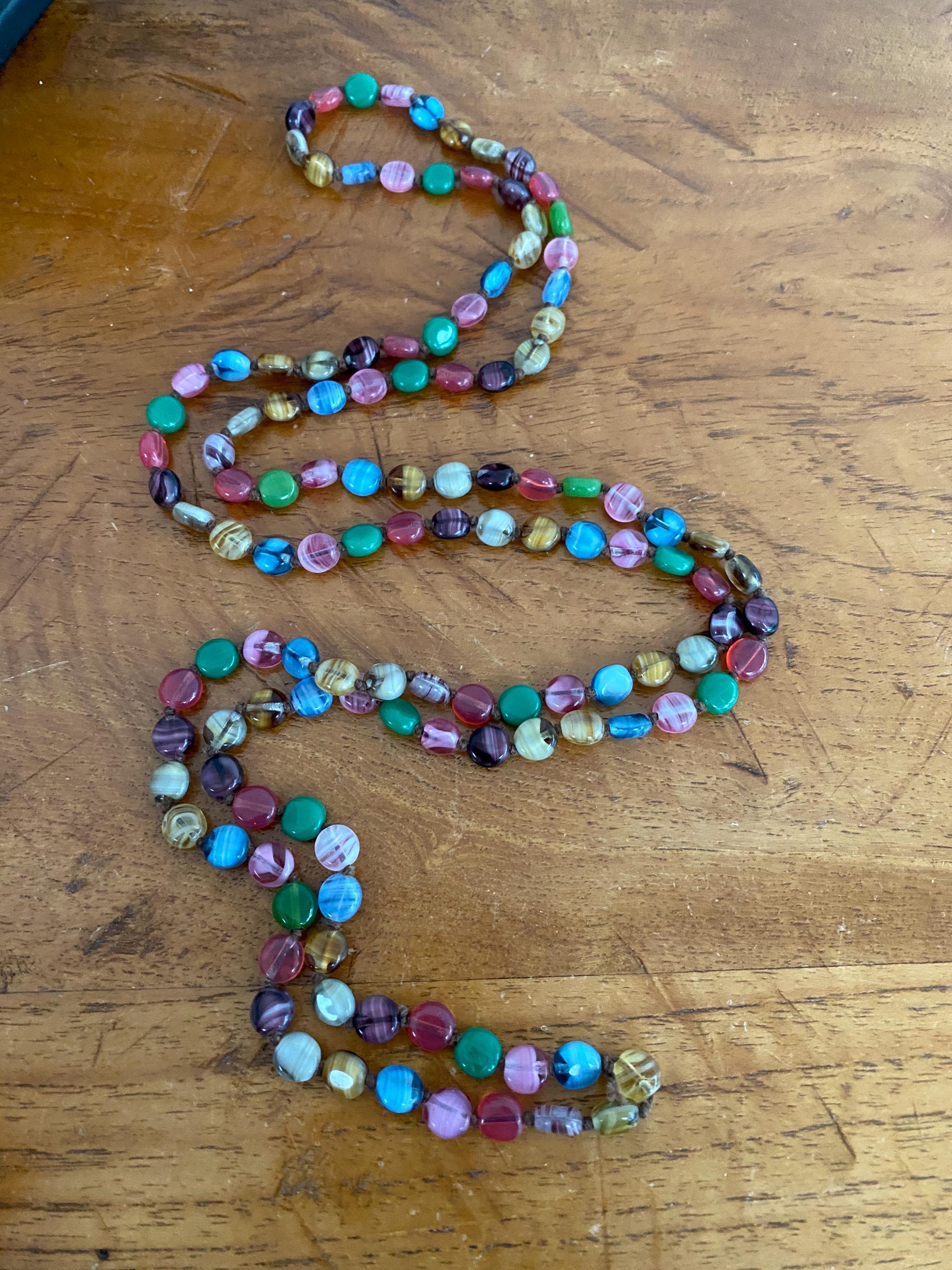 Bracelet Perles Murano Miel – Perles Ovales Et Rondes, Fermoir Mousqueton, Ajustable