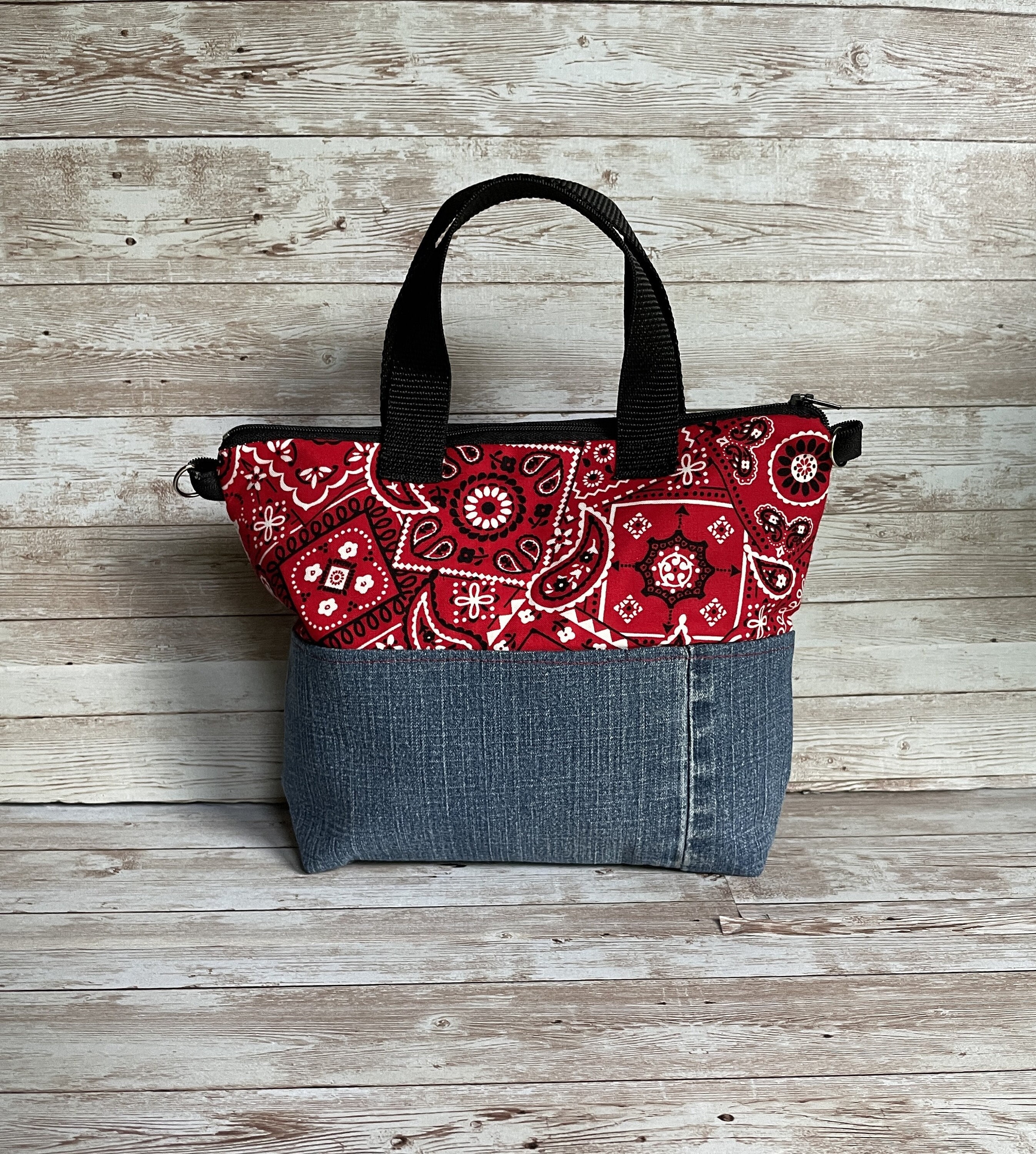 Red Bandana Purse Small Bandana Purse Small Handbag Red Etsy