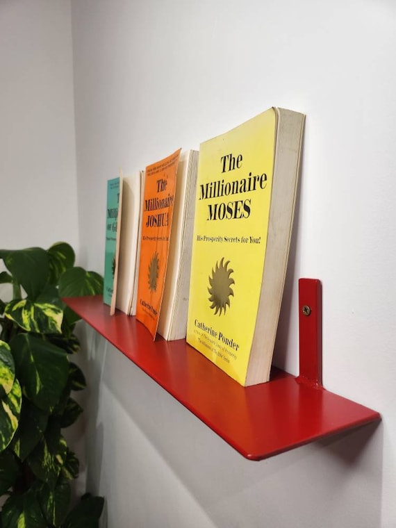 Coloured Metal Shelf - Minimalistic Shelf - Contemporary Shelving - Floating Shelf - Steel Shelving