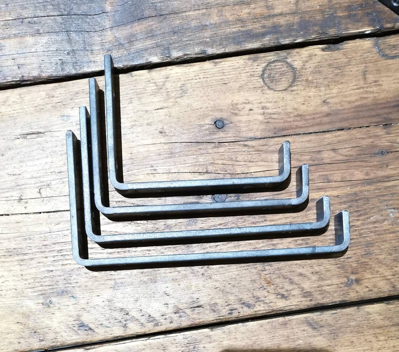 Rustic Raw Steel Shelving Brackets J Brackets Heavy Duty Etsy UK