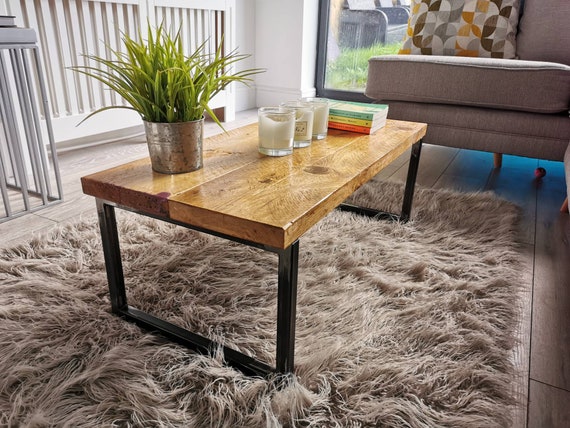Reclaimed scaffold board coffee table deals
