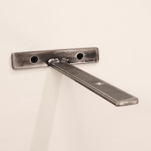 Raw Steel Shelving Bracket - Industrial Minimalist Design