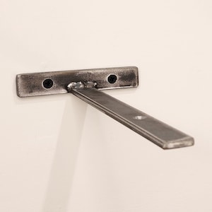 Shelving Bracket - Metal Shelving Bracket - Minimalistic Shelving Bracket - Industrial - Rustic - Raw Steel Shelf Bracket