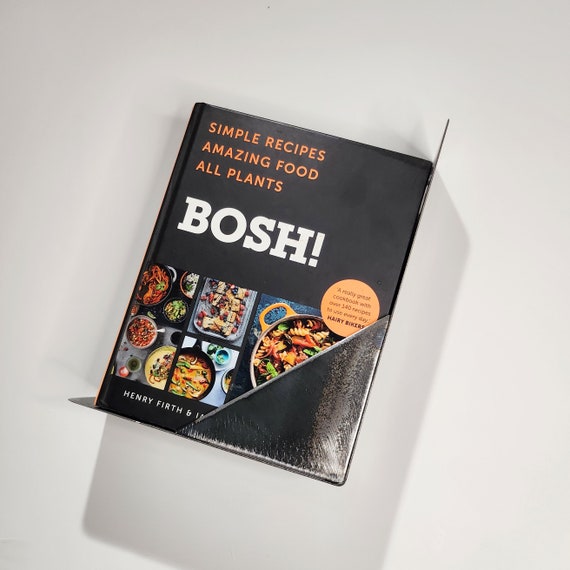 Industrial Wall Magazine Holder | Handmade Steel Magazine Rack | Raw Steel Book & Newspaper Stand | UK Made Organiser