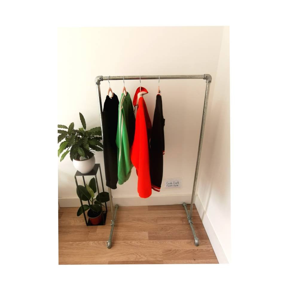 Galvanised pipe clothes rack hotsell