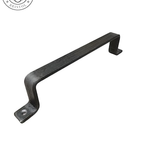 Industrial Raw Steel Pull Handle | Handmade Metal Drawer & Cabinet Handle | Kitchen Cabinet Pull | UK Made Hardware